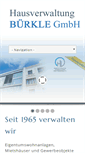 Mobile Screenshot of buerkle-hausverwaltung.de